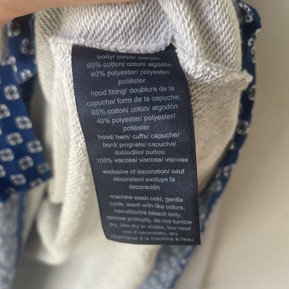 Tommy‎ Hilfiger Jersey Knit Hooded Sweatshirt Womens Size XL Heather Grey - Picture 4 of 9